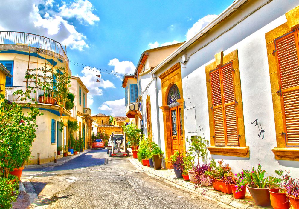 An alley in Nicosia old town, Cyprus.