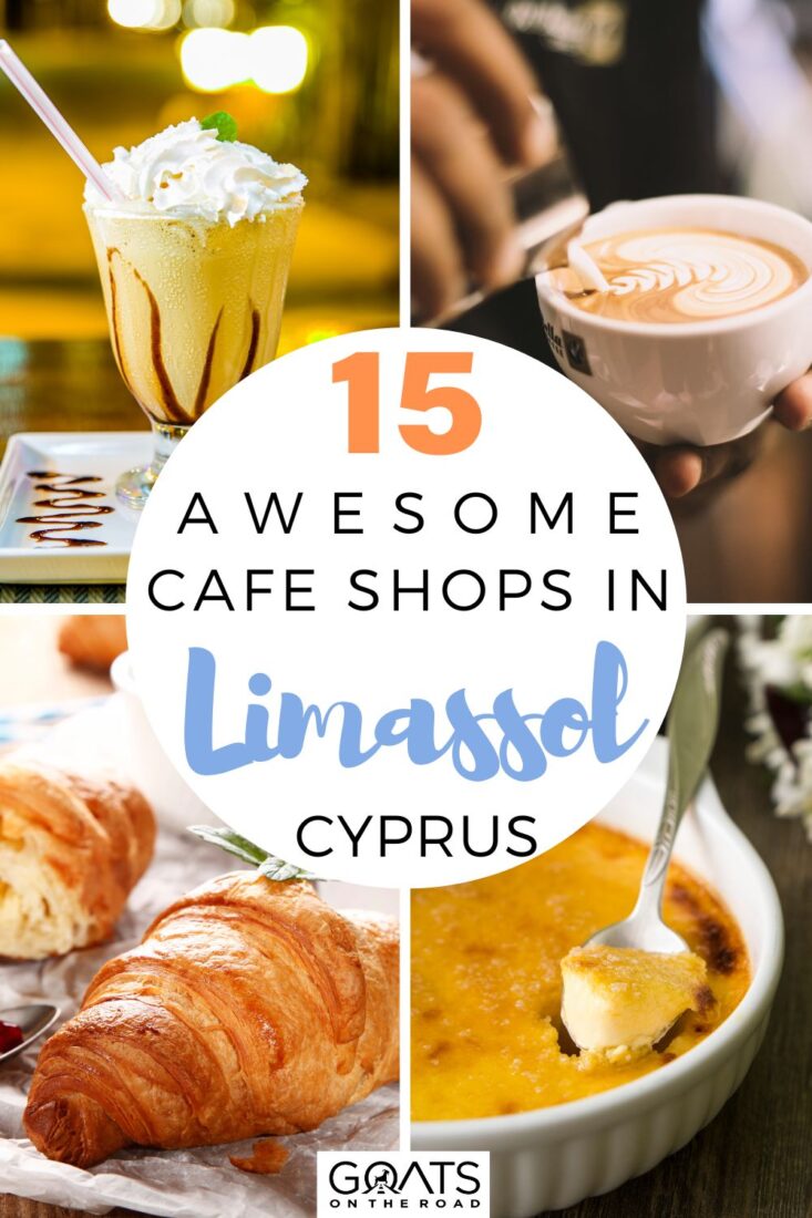 Discover the 15 awesome coffee shops in Limassol, Cyprus! We have put together this incredible list of cafes and coffee shops, which includes many of our favorites, such as Uluwatu Speciality Coffees, Thalassaki, Coffee Island, La Croissanterie, and much more! The list of all the coffee shops and cafes in Limassol that we like and would suggest visiting is here! | #coffeeshop #visitcyprus #coffeelover