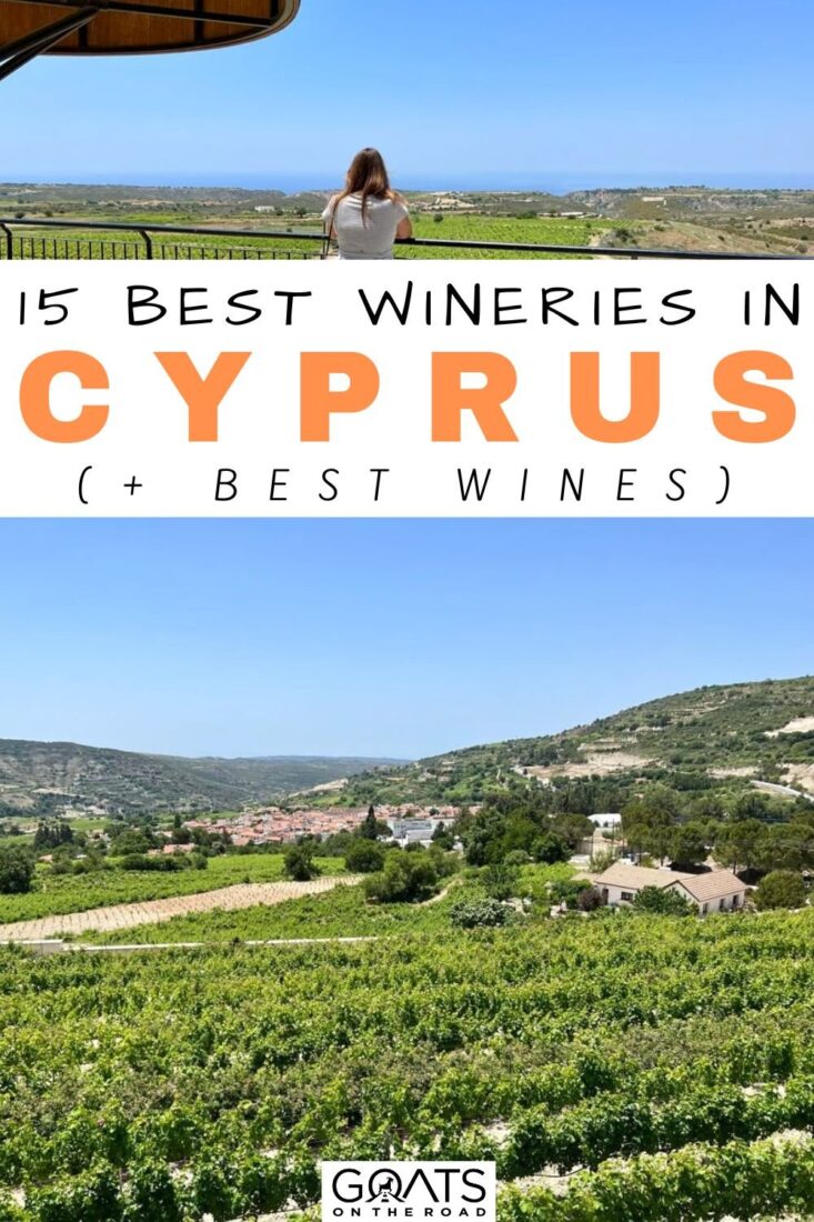 Planning a trip to Cyprus and looking for some of the top Cyprus wineries you need to visit? Cyprus is magical and full of so much history, delicious food, and of course, wine! Discover the 15 best wineries in Cyprus. From tasting local wines to exploring amazing local vineyards with breathtaking scenery, there's plenty to do! | #cyprus #winery #vacation