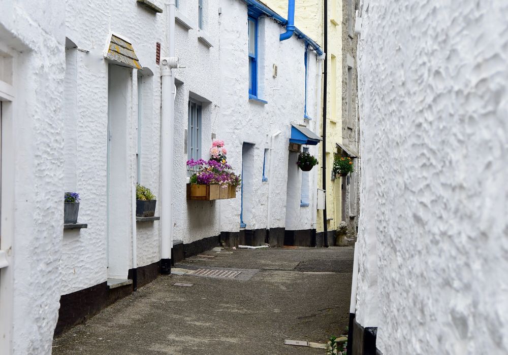 An alley in Model Village in Polperro