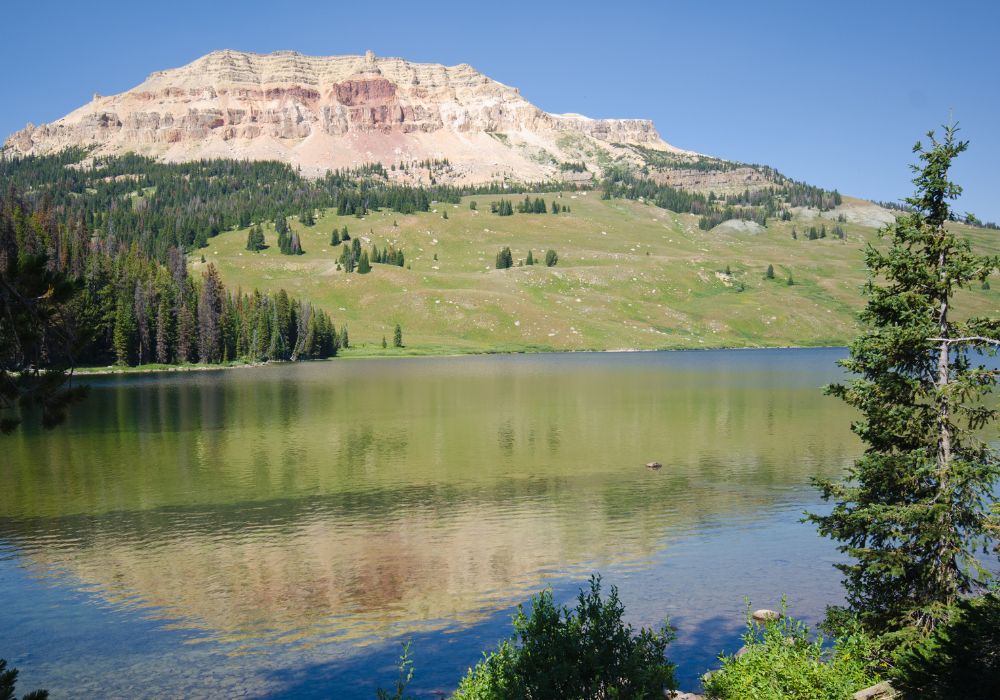 The beautiful river and mountains of The Canyon, Montana.