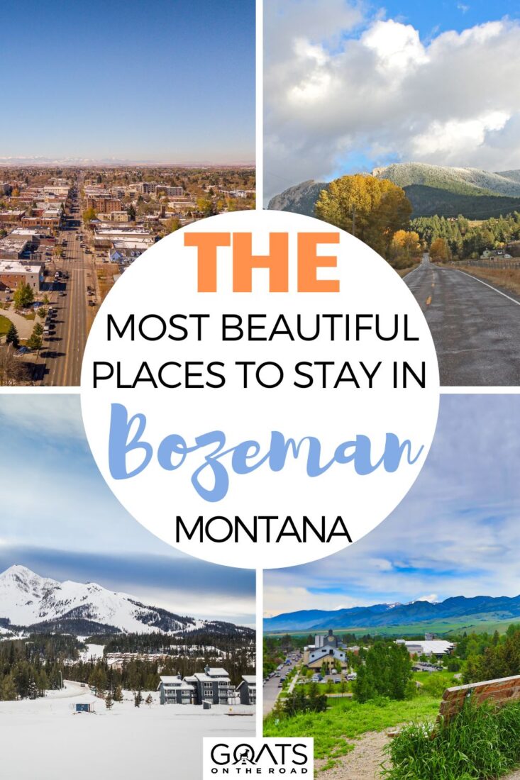 Going to Montana's most livable location? Here are the most beautiful places to stay in Bozeman, Montana! Discover one of the most unique places to stay in Bozeman, with its most desirable neighborhoods! Also, explore America's first National park, just a short drive from Bozeman! We are happy to provide you some options for accommodations while you explore lovely Bozeman! | #montana #usatravel #traveltips