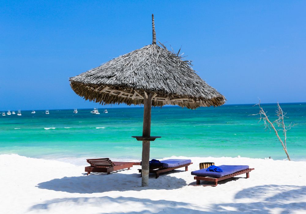 The stunning and pristine Turtle beach in Watamu, Kenya.