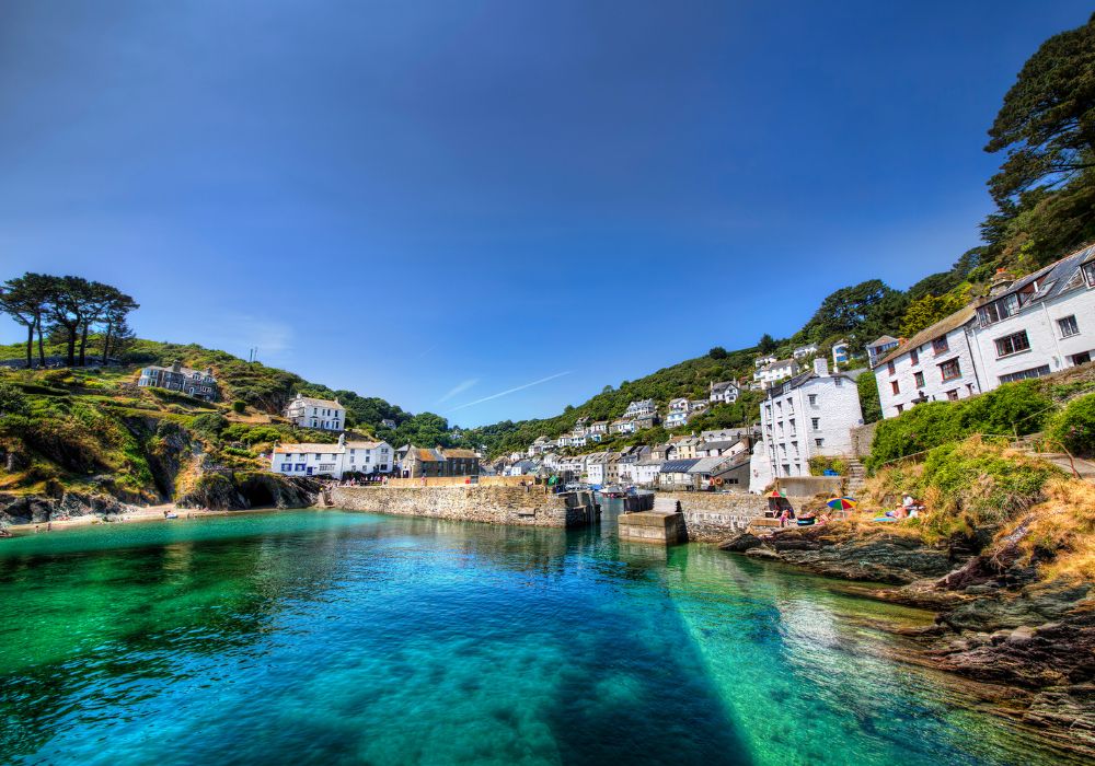 The fishing port of Polperro, Cornwall.