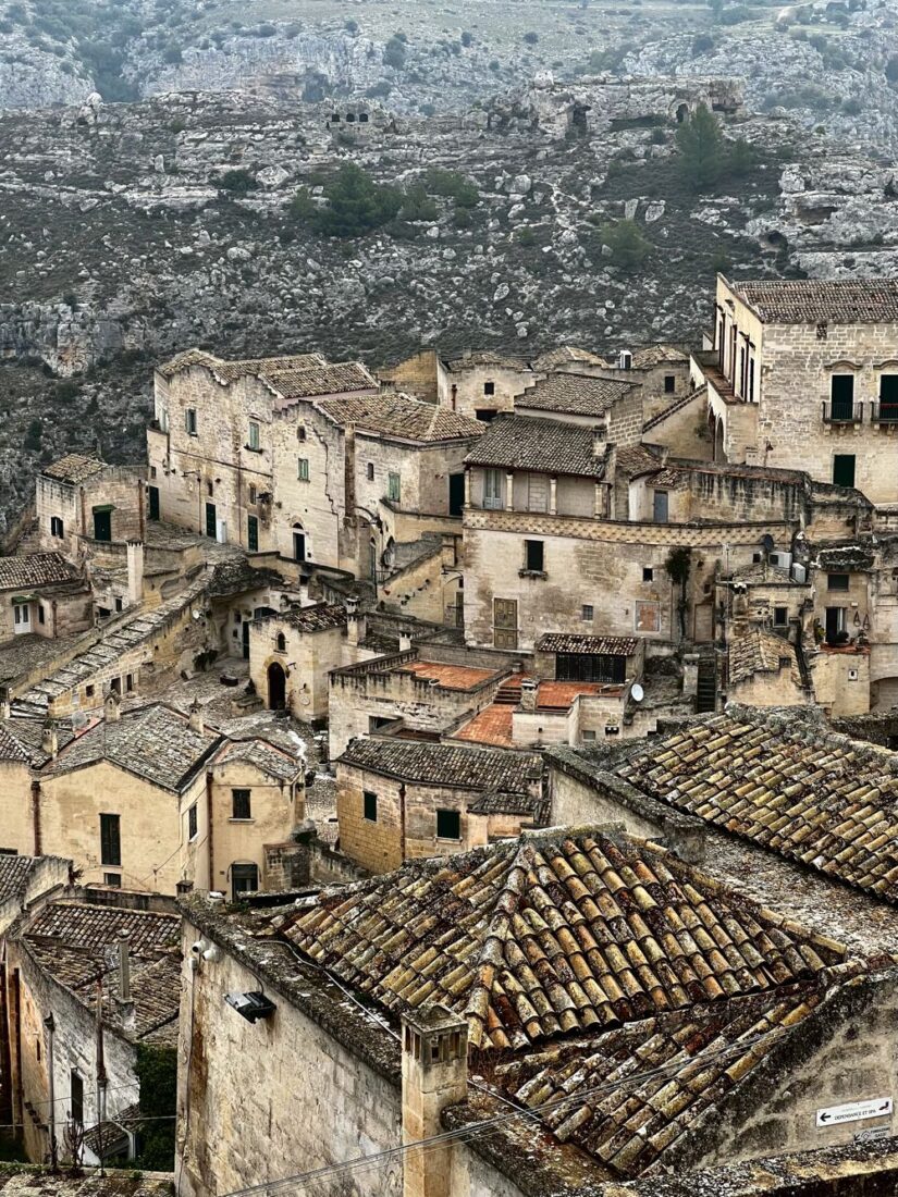 matera homes on a rainy day