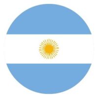 Argentina flag circle