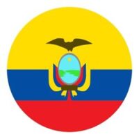 Ecuador flag circle