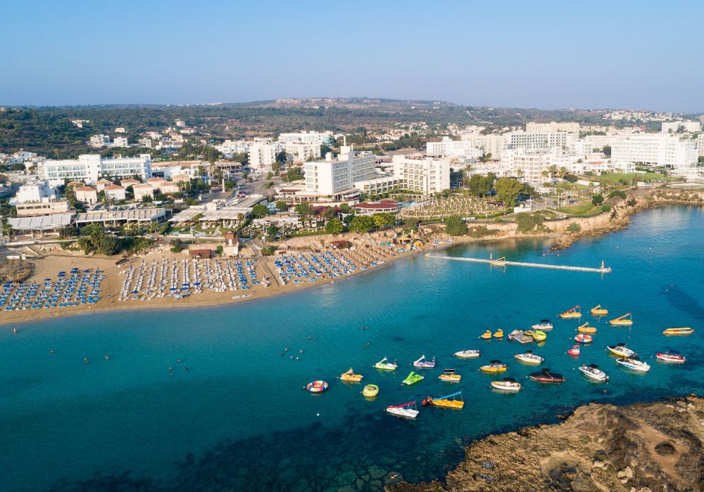 15 Most Lovely Seashores in Cyprus 2 Aerial view of Fig Tree Bay in Protaras, Cyprus