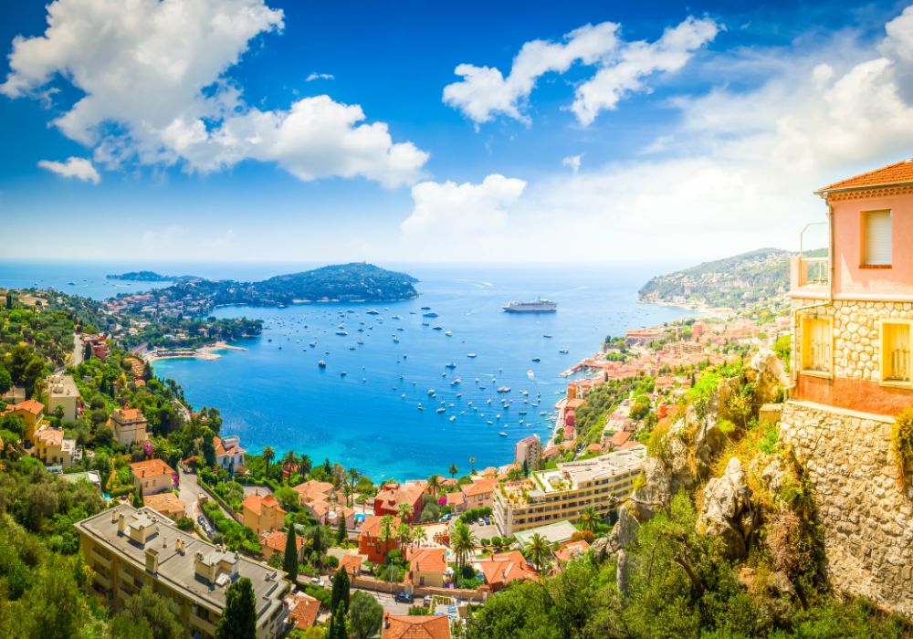 The stunning coast of French Riviera in France