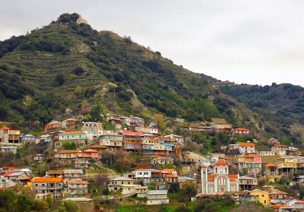 The touristic Kalopanayiotis village in Cyprus's Troodos mountains
