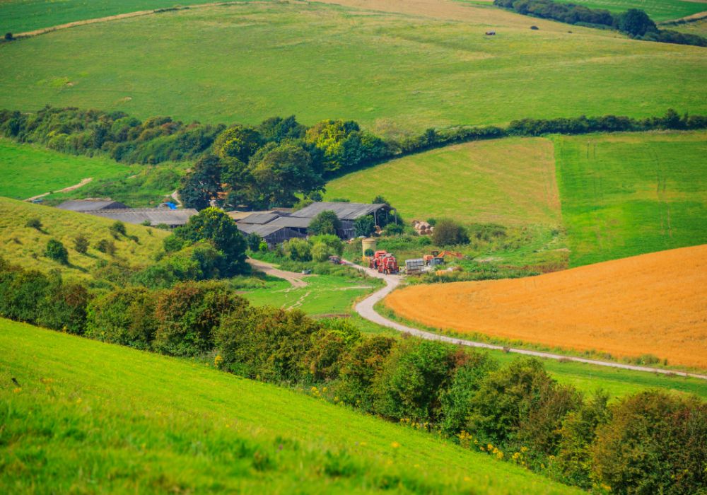 The stunning scenery of The South Downs in England