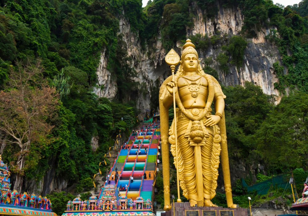 The incredible Batu Caves in Malaysia.