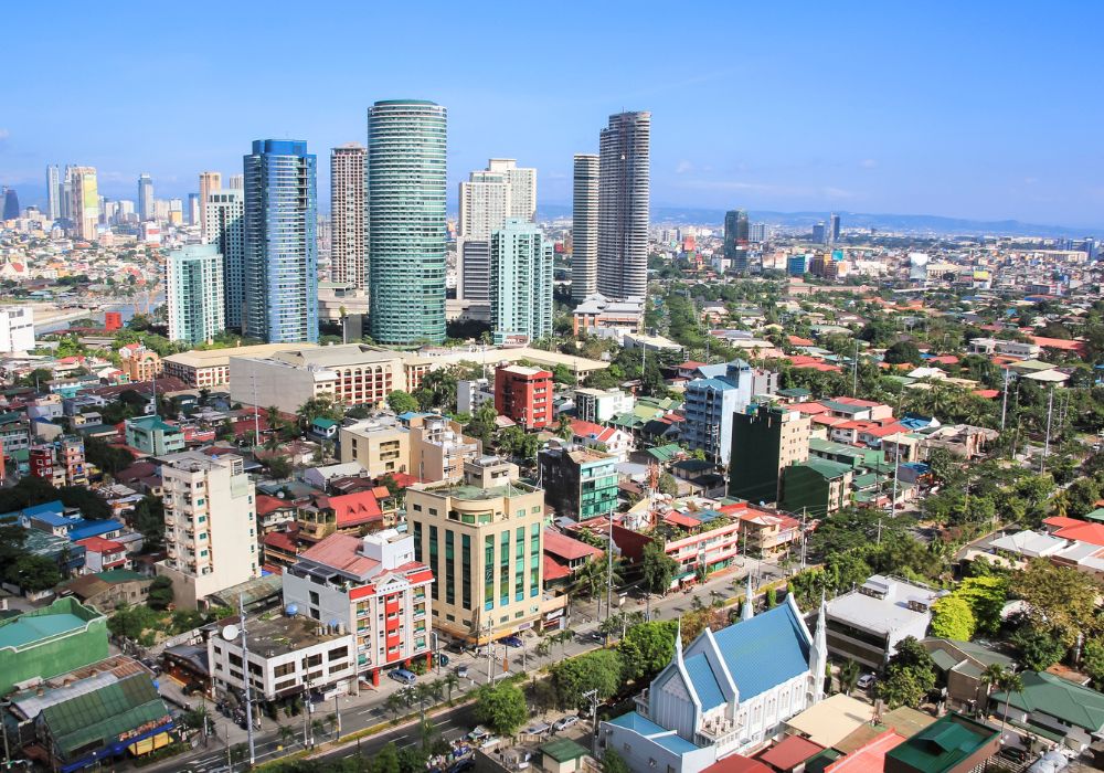 High-rise condominiums and hotels in Rockwell, Makati City, Philippines