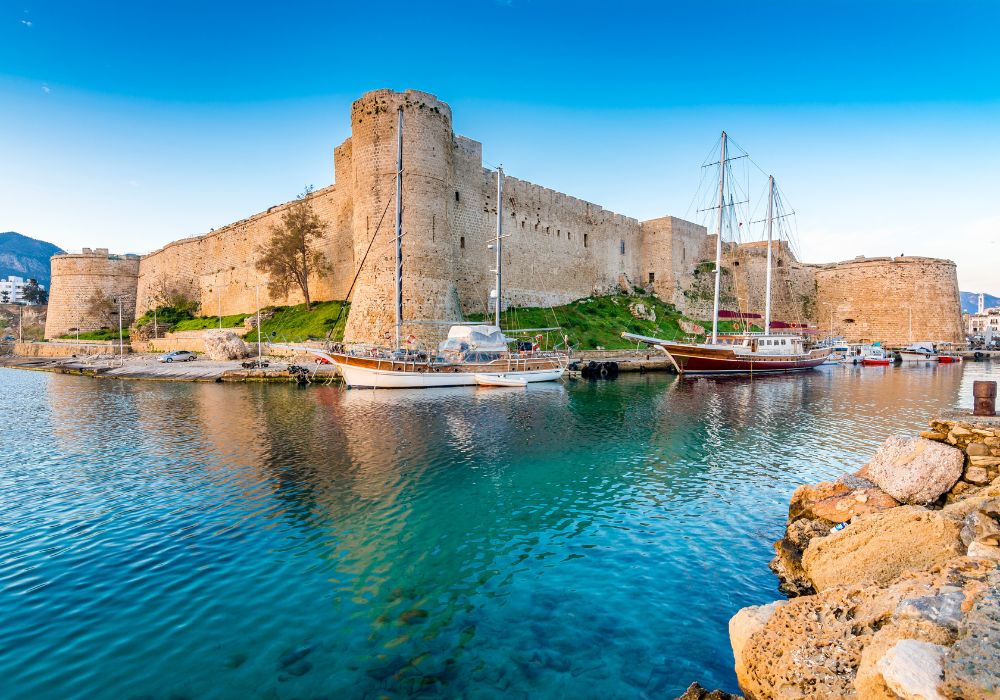 Kyrenia Castle view in Northern Cyprus