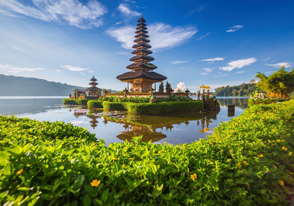 Pura Ulun Danu Bratan, or Pura Beratan Temple, Bali Island
