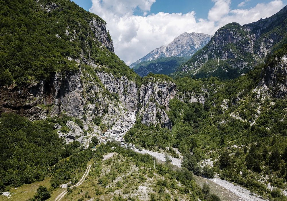 The incredible landscape of Theth National Park, Albania