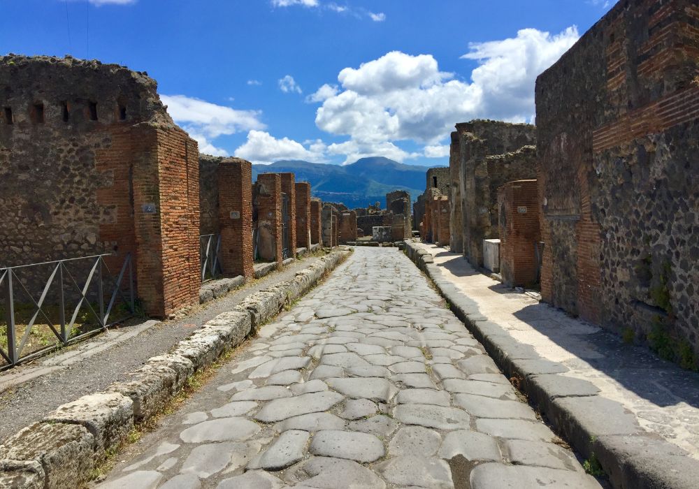 Ruins of the ancient Roman city of Pompeii