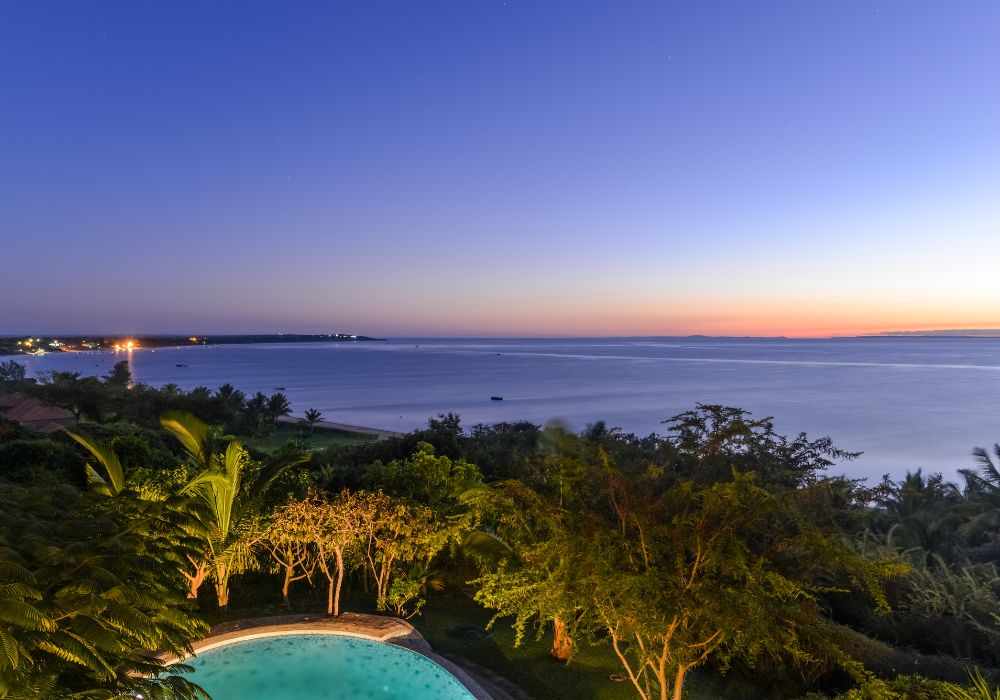 Tofo beach in Vilankulo, Mozambique at sunrise