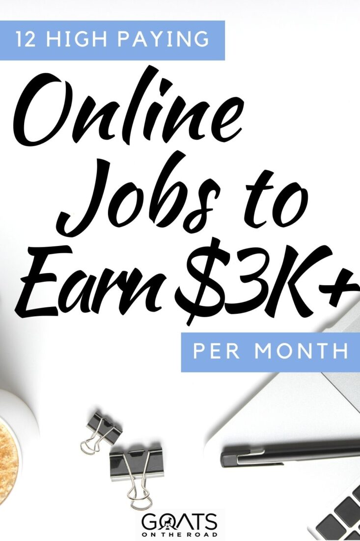 Want to earn big bucks from the comfort of your own home? Check out these 12 high paying online jobs that can earn you over $3,000 a month! Get started on your journey to financial freedom today! | #onlinejobs #workfromhome #highpaying