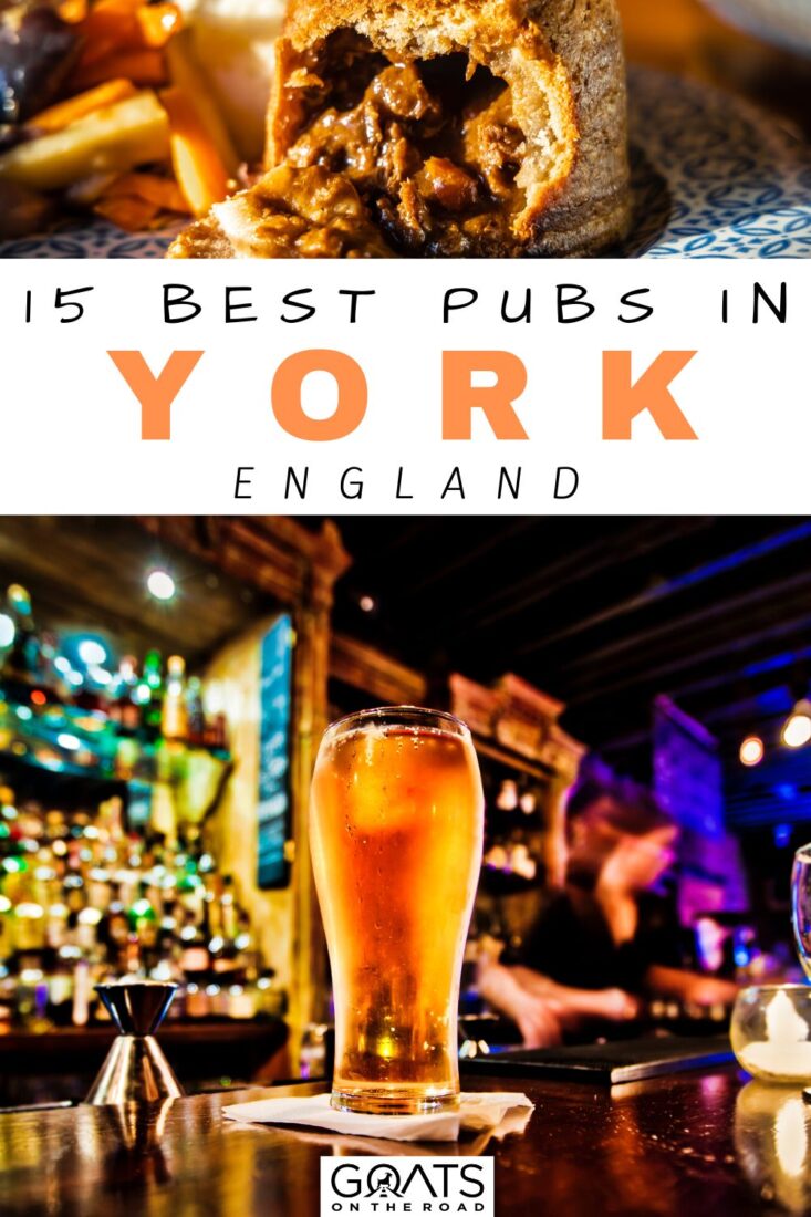 A full English breakfast with a beer in several York pubs
