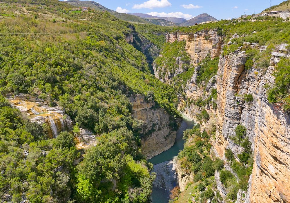 Stunning view of Osum Canyon from afar