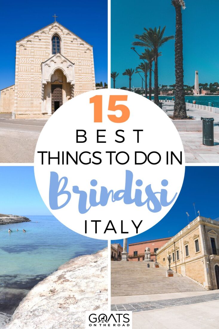 Brindisi is a city that boasts of rich history, culture, and natural beauty, and there are plenty of amazing things to do here! From exploring ancient Roman ruins to strolling through charming old town streets and tasting delicious local wines, this list of the 15 best things to do in Brindisi will help you make the most of your visit! | #explore #wanderlust #italytravel