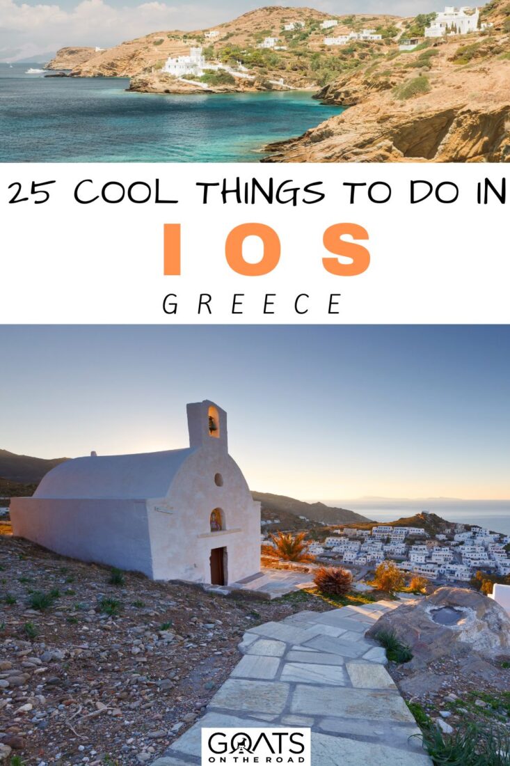 Are you ready to explore the coolest island in Greece? Look no further than Ios! With crystal clear waters, picturesque villages, and a vibrant nightlife scene, this hidden gem is the perfect destination for your next adventure. From hiking to ancient ruins to sipping cocktails on a sunset cruise, our list of 25 epic things to do in Ios has got you covered. So pack your bags, grab your camera, and get ready to experience the beauty of Greece like never before! | #Ios #Greece #Wanderlust #IslandLife