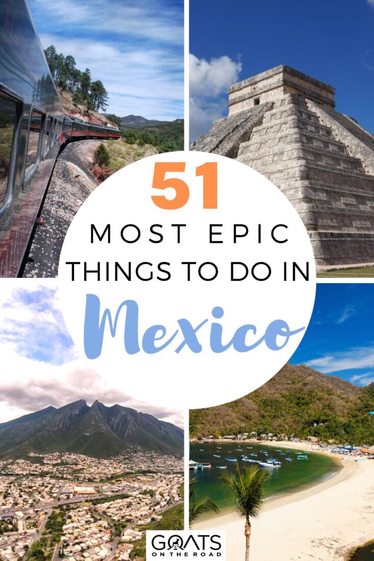 Are you ready for an adventure in Mexico? Look no further than these 51 epic things to do! From exploring ancient pyramids to swimming in hidden cenotes, Mexico is a country full of incredible experiences! Immerse yourself in the vibrant culture and make unforgettable memories with our insider guide! | #ExploreMexico #TravelTips #BucketList