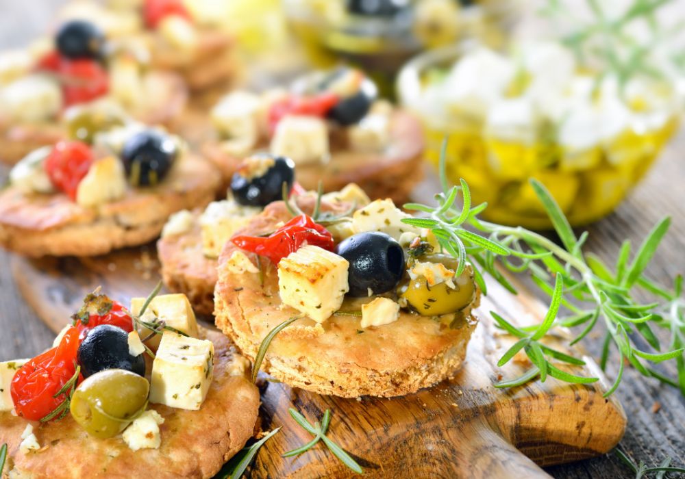 greek food on the table