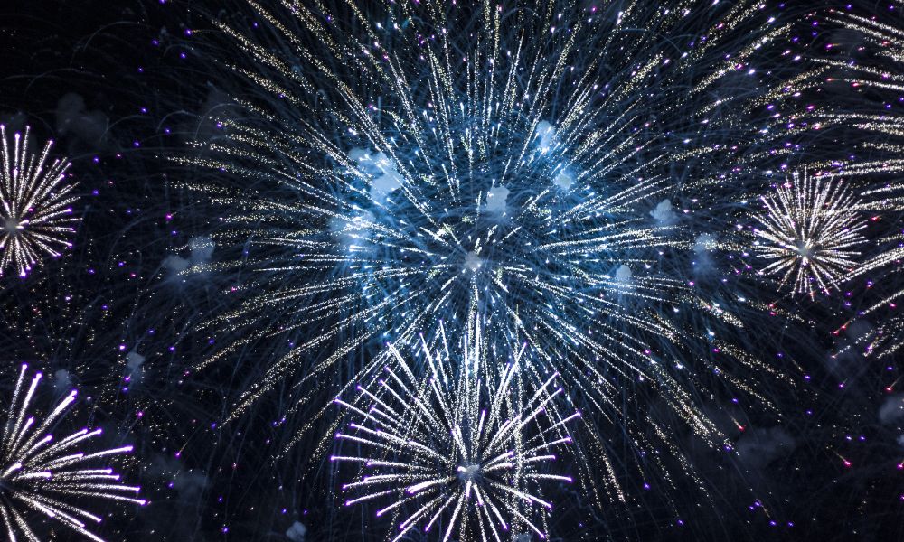 fireworks in the sky