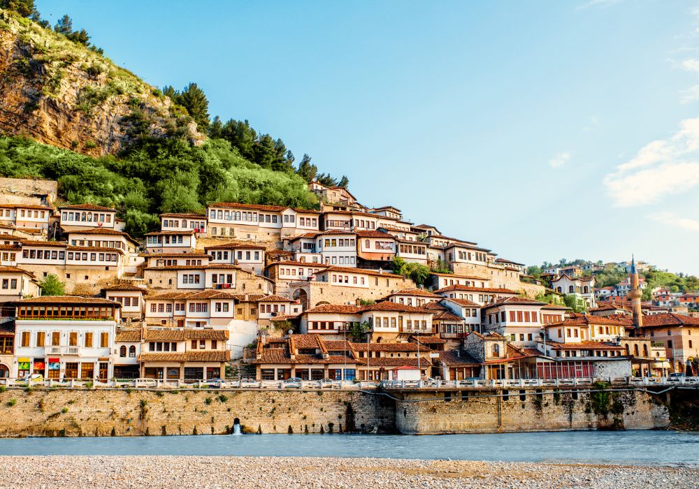 Historic city of Berat in Albania, World Heritage Site by UNESCO.