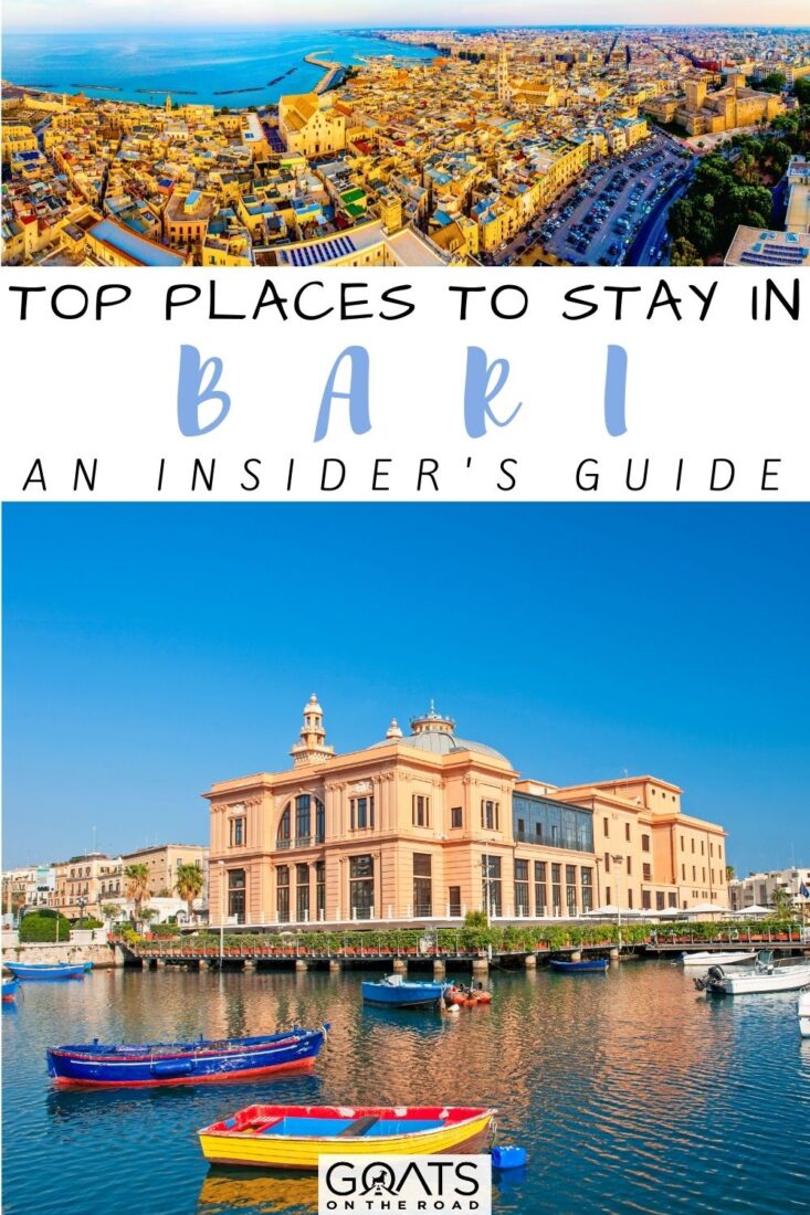 Looking for the ultimate insider's guide to the top places to stay in Bari? You've come to the right place! Our comprehensive guide takes you off the beaten path to discover the hidden gems of this charming Italian city. From cozy guesthouses in the historic old town to luxurious hotels by the sea, we've got something for every type of traveler. Join us on a journey to discover the best that Bari has to offer! | #WhereToStay #LocalExperience #TravelLikeAPro
