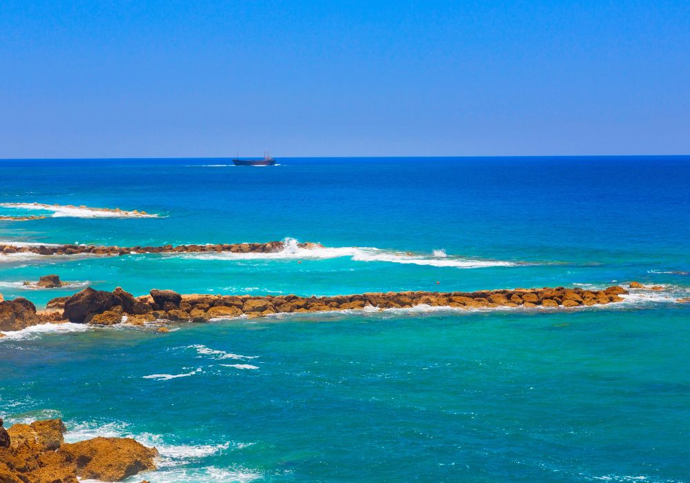 beautiful water and stones in cyprus