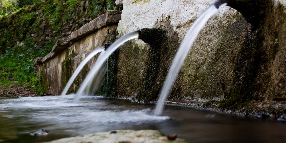 Ancient springs in Argyroupolis, Crete