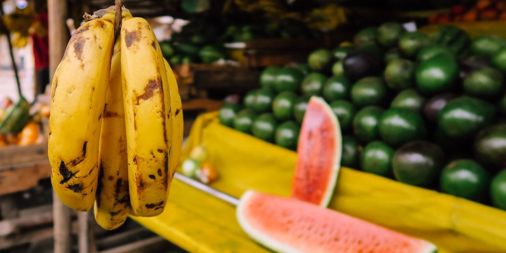 Fruit for sale in a farmer's market in Nairobi, Kenya