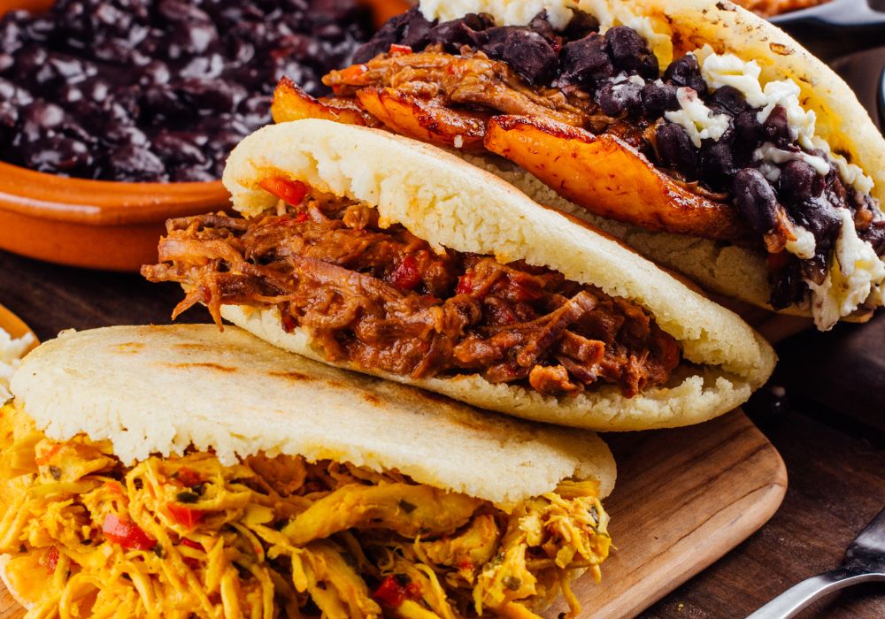 Arepas food in Colombia