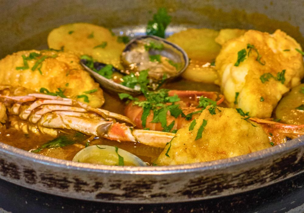 Cazuela de Mariscos food in Colombia