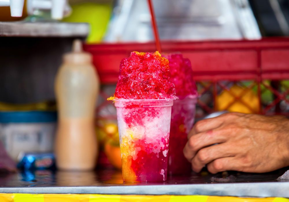 Cholado food in Colombia