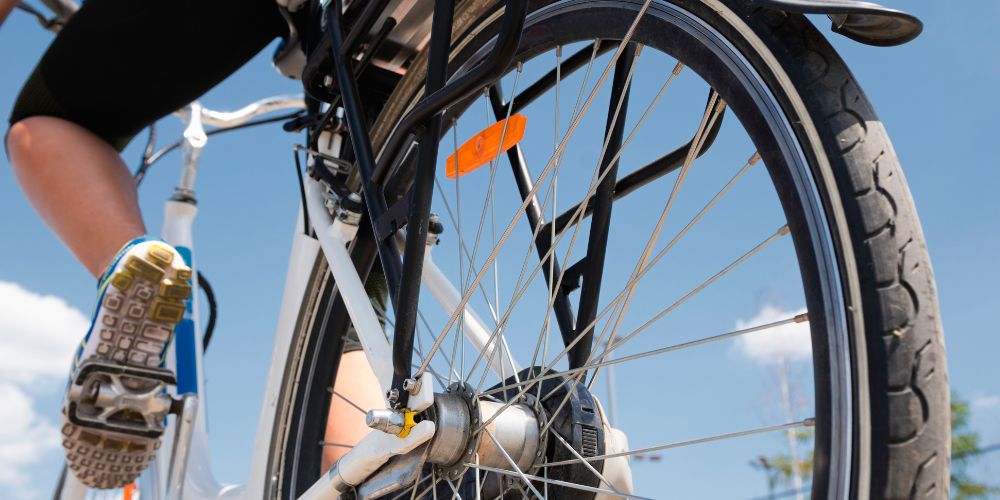 Riding an electric bike is one of the fun activities in Whitefish