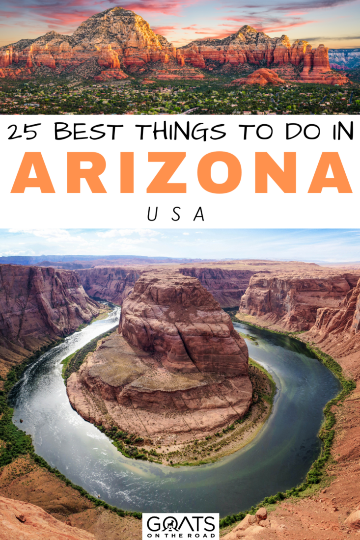 Discover the 25 Best Things To Do in Arizona, USA! Brace yourself for a journey like no other as you traverse the enchanting landscapes of Arizona! Marvel at the majestic red rocks of Monument Valley, hike the ancient trails of Petrified Forest National Park, and witness the awe-inspiring beauty of Havasu Falls! Prepare to be captivated by the magic of Arizona! | #ArizonaAdventures #WildWestTravel #EpicArizona
