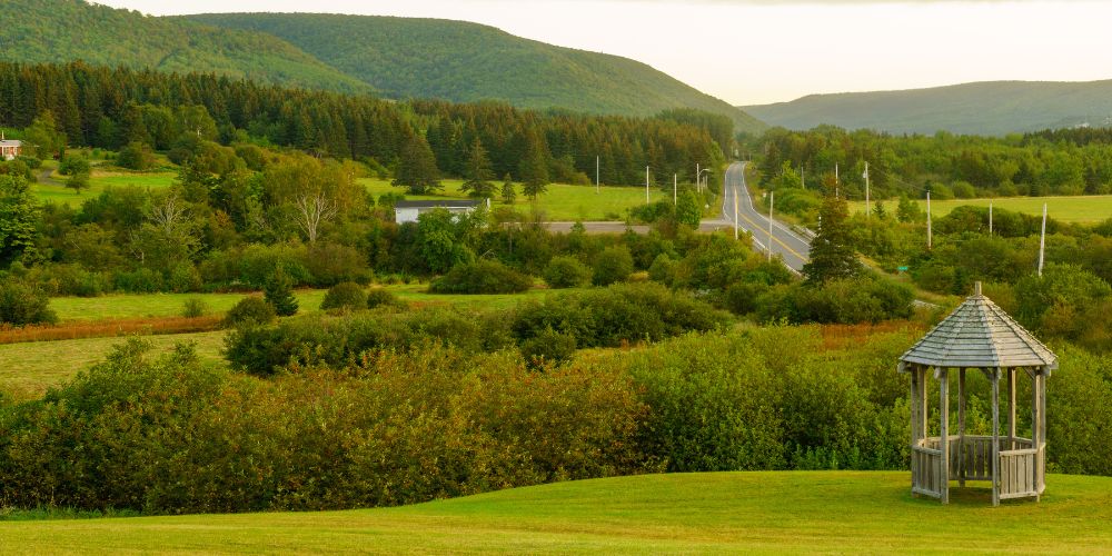 Rolling hills near the Margaree Forks