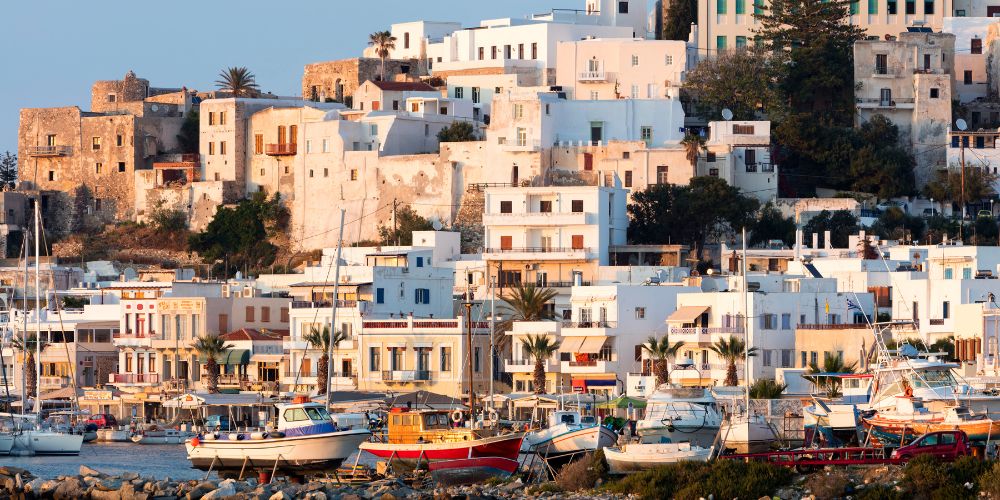 One of the beautiful villages in Naxos, Greece