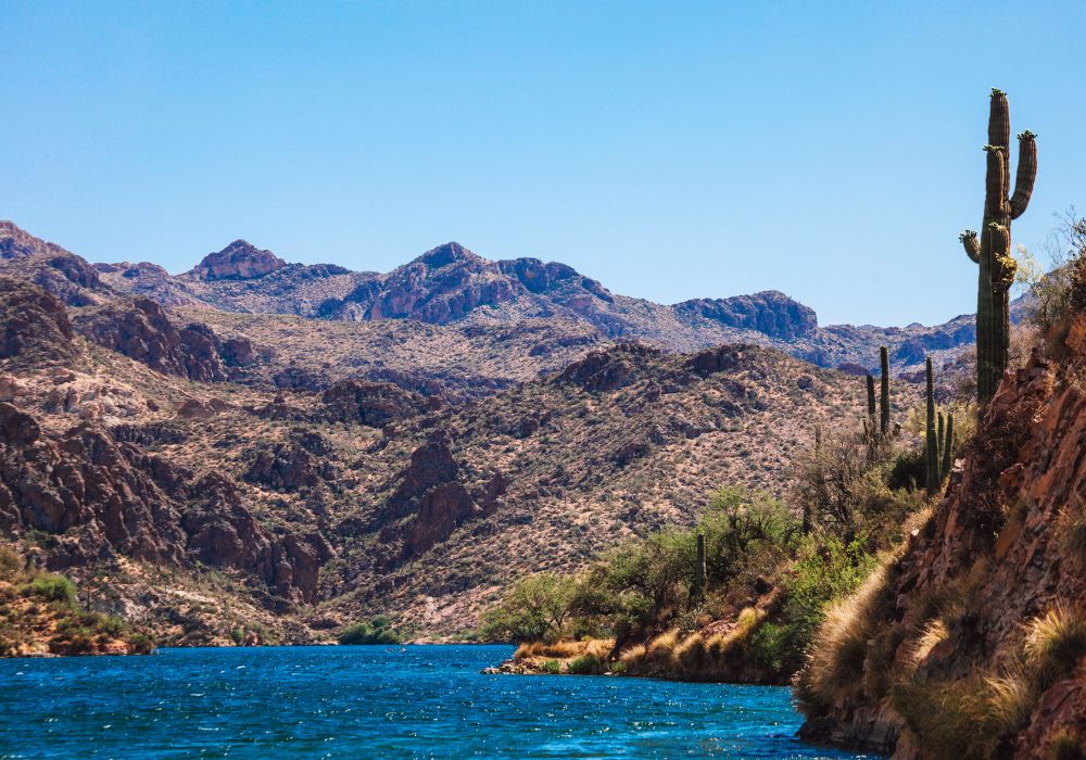 Saguaro Lake in Arizona