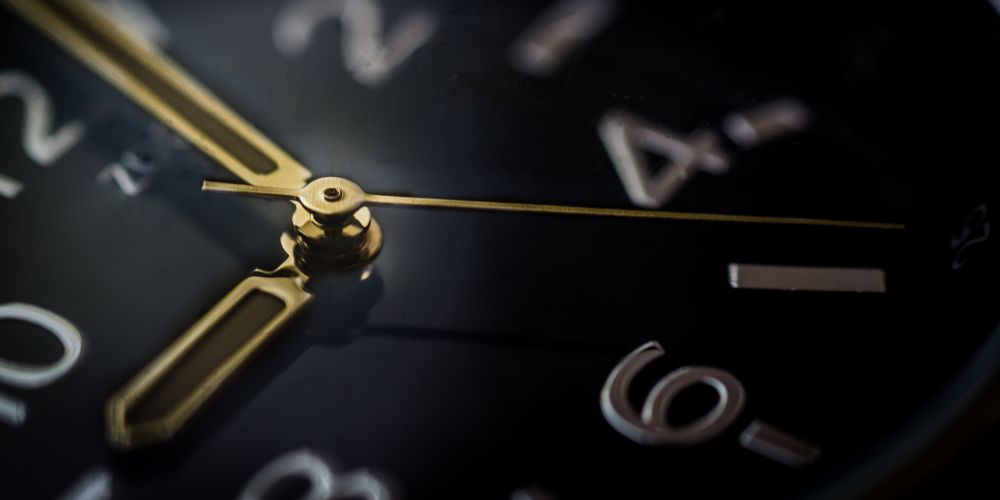 Closeup of a clock