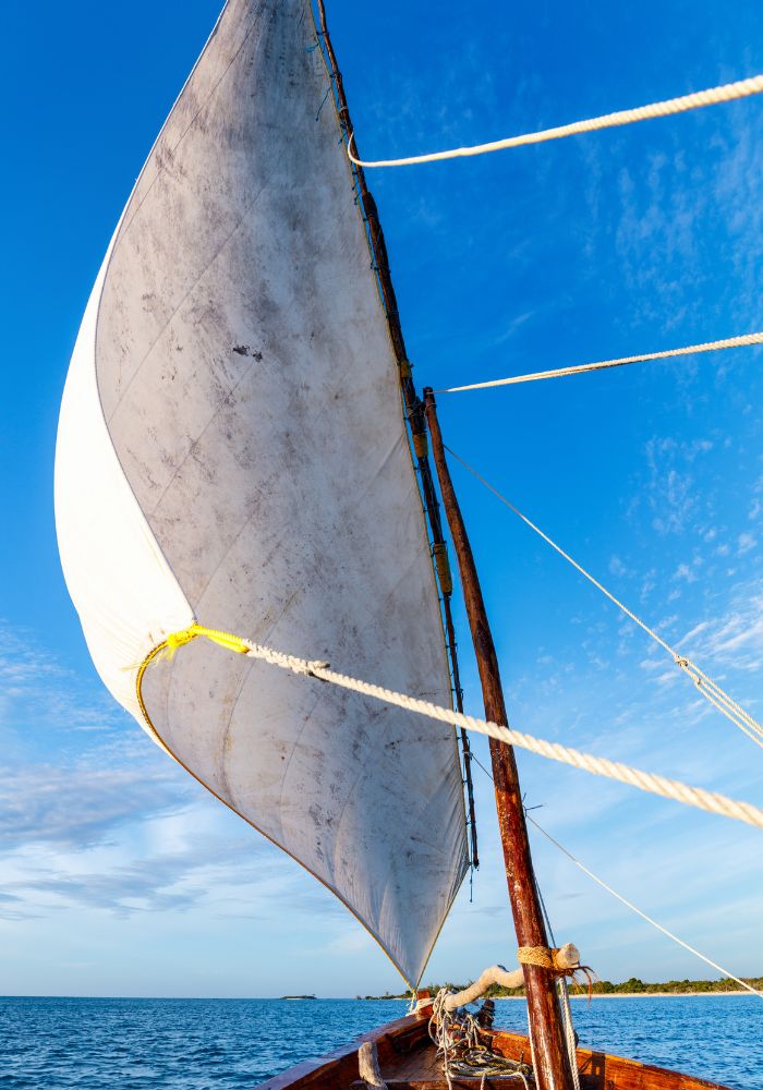 a dhow boat sail