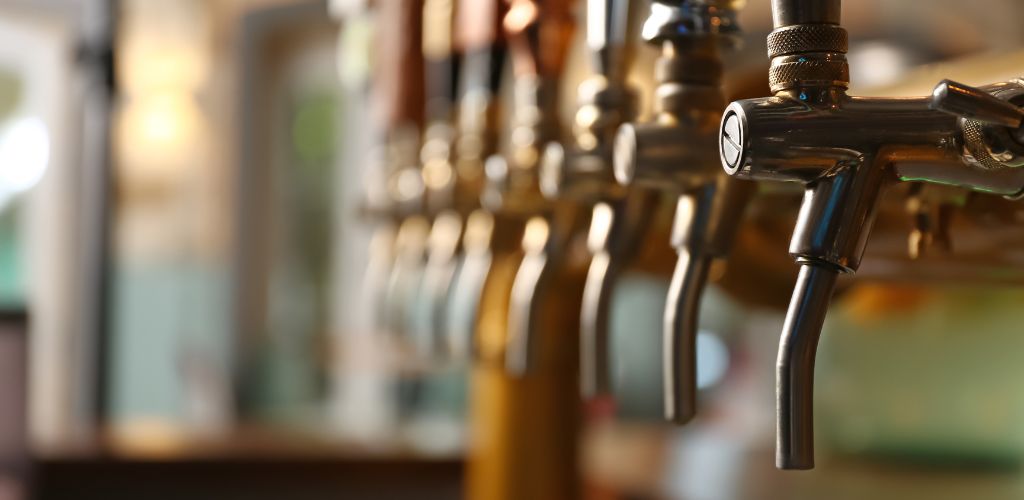 Beer Taps in a Bar in Tampa