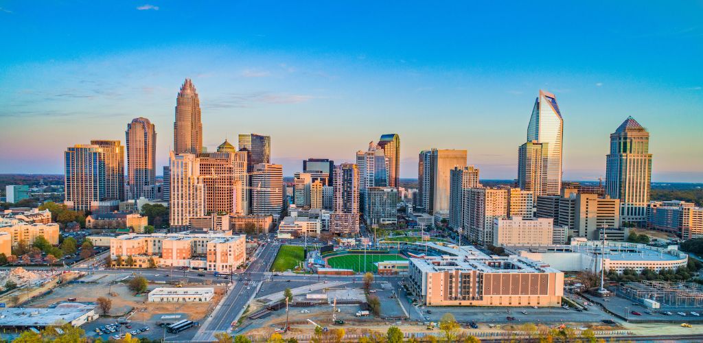 City view of Charlotte NC