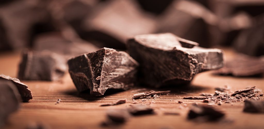 Dark Crumbled Chocolate Up Close