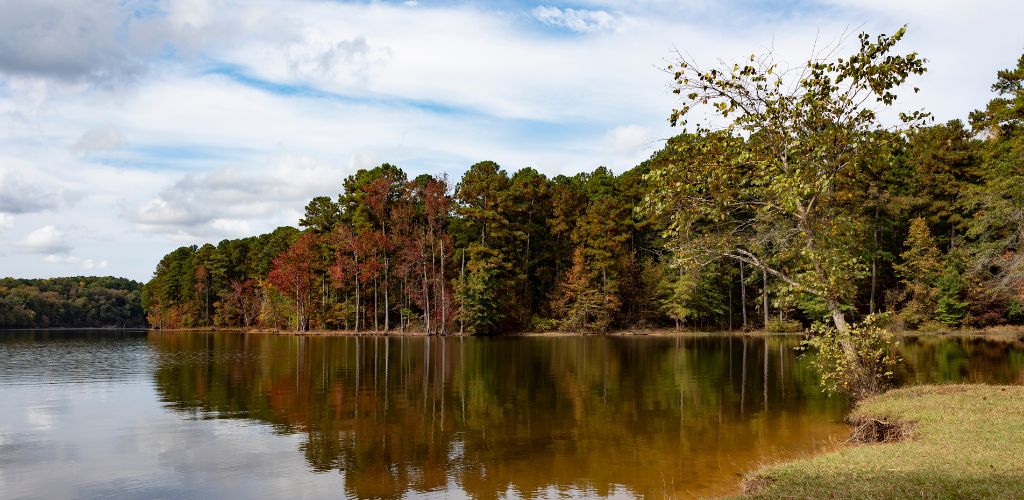 Falls Lake in North Carolina in early fall