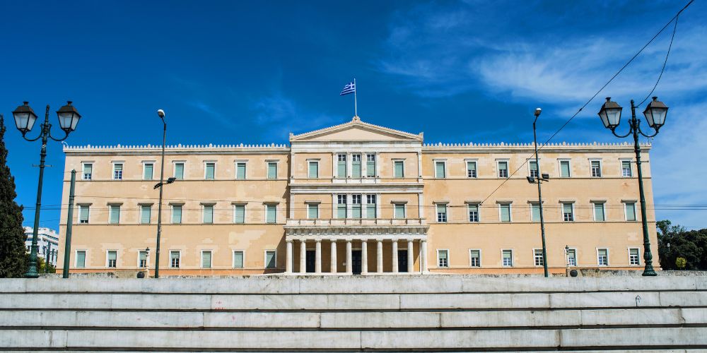 Greek Parliament Building in Athens, Greece